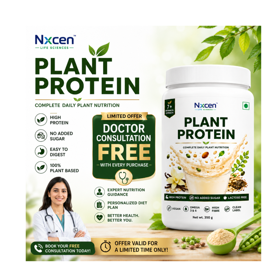 Plant Protein Powder Vanilla - Vegan, 250g