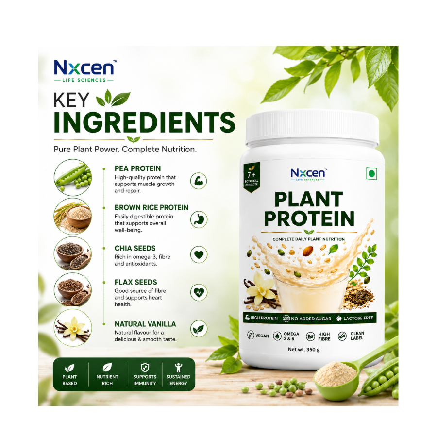 Plant Protein Powder Vanilla - Vegan, 250g