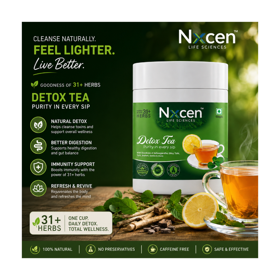 31-Herb Ayurvedic Detox Green Tea, Decaf 100g
