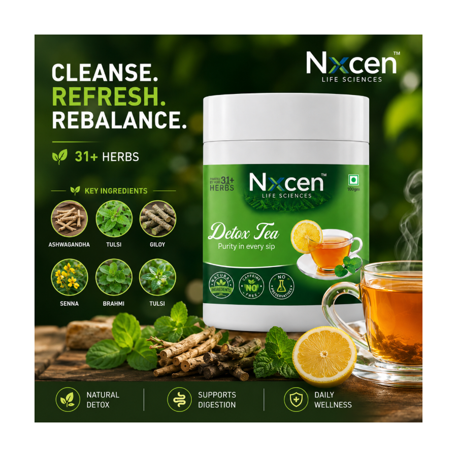 31-Herb Ayurvedic Detox Green Tea, Decaf 100g